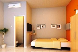 Desain Kamar Kos Minimalis Kamar Mandi dan Dapur Dalam