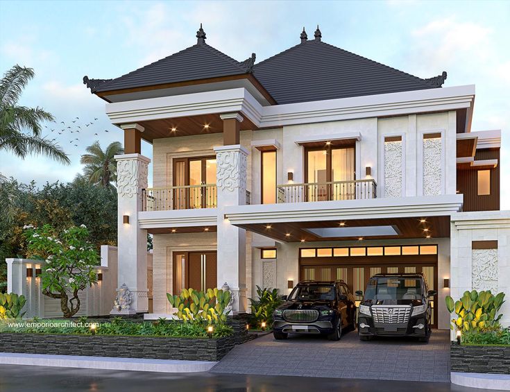 Rumah Bali Dengan 2 Lantai